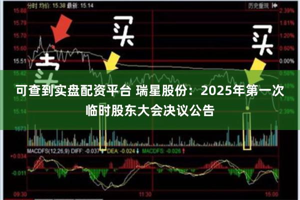 可查到实盘配资平台 瑞星股份：2025年第一次临时股东大会决议公告