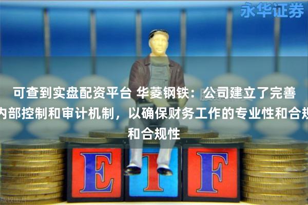 可查到实盘配资平台 华菱钢铁：公司建立了完善的内部控制和审计机制，以确保财务工作的专业性和合规性